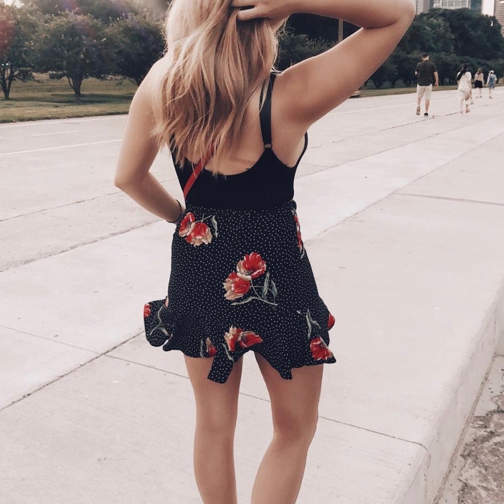 TopShop Floral Skirt